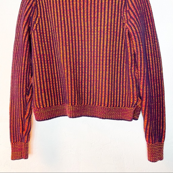 CAbi Melange Lava Cable Knit Ribbed Crewneck Pullover Sweater Size M - Picture 13 of 14